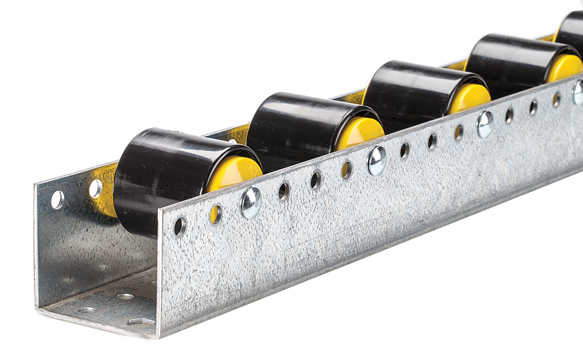 Interroll Roller Track, Heavy Duty, 50 mm Diameter, 51.3 mm Width, 962 mm x 74 mm