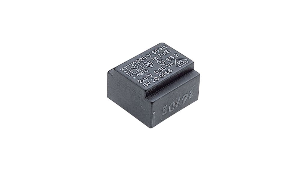 Hahn 2 x 6 V ac PCB PCB Transformer, VDE, CSA 0.35 VA