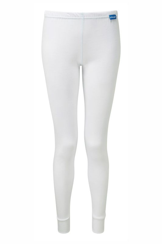 bz1552w-18 PULSAR White Polyester Thermal Long Johns, 2XL