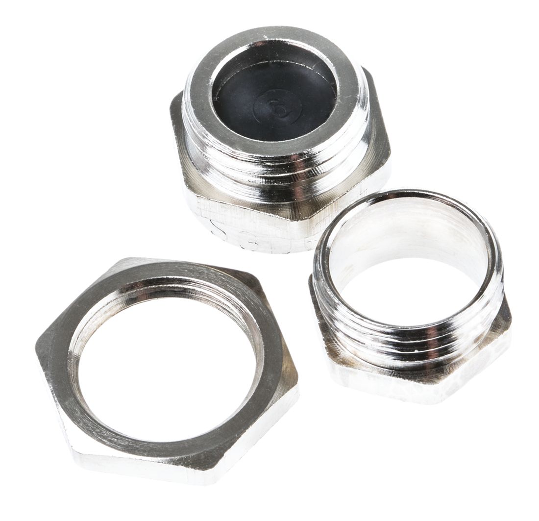 c0009102r SIB PE Boulay Series Metallic Brass Cable Gland, PG9 Thread, 6.5 mm min., 8.5 mm max., IP65