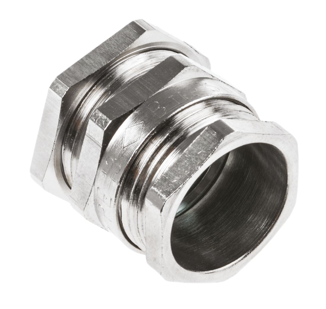 SIB PE Boulay Series Metallic Brass Cable Gland, PG13 Thread, 9.5 mm min., 12 mm max., IP65