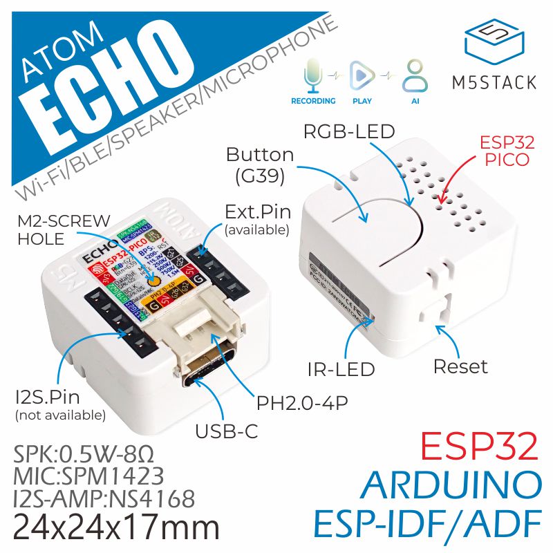 c008-c M5Stack C008-C Speaker for use with Tablet, Mobile Phone