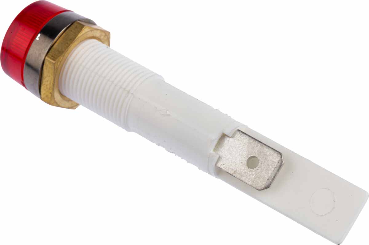 c027700fag Arcolectric (Bulgin) Ltd 0277 Series Red Panel Mount Indicator, 24V, Solder Tab Termination Panel Mount, IP67