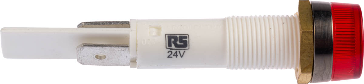 c027700fag Arcolectric (Bulgin) Ltd 0277 Series Red Panel Mount Indicator, 24V, Solder Tab Termination Panel Mount, IP67