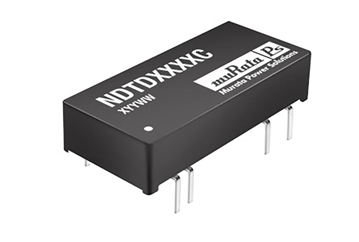 Murata Power Solutions NDTD DC-DC Converter, ±15V dc/ ±100mA Output, 4.5 → 9 V dc Input, 3W, Through Hole, +85°C
