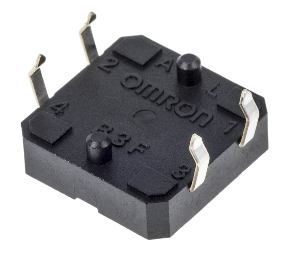 b3f-4050 Omron Ivory Plunger Tactile Switch, SPST 50 mA @ 24 V dc 3mm Through Hole