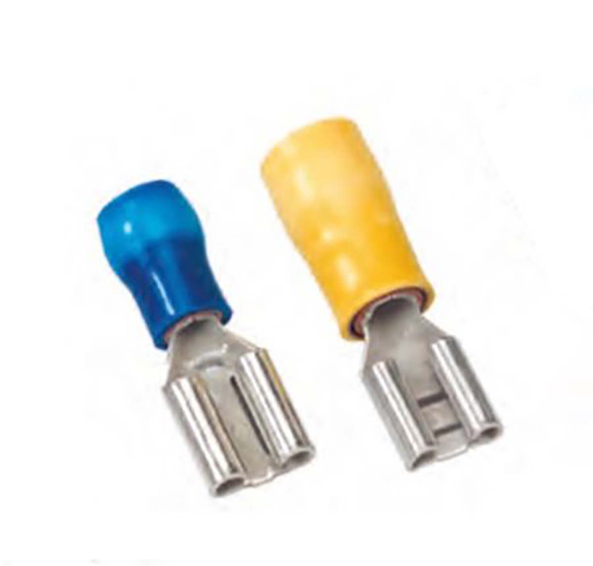 MECATRACTION 51000 Red Insulated Female Spade Connector, Crimp, 7.7 x 7.7 mm Tab Size 22 AWG to 16 AWG
