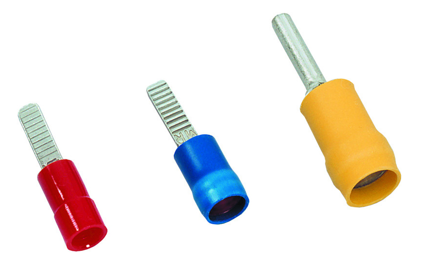 MECATRACTION, S double crimp Insulated Crimp Blade Terminal 12.7 mm Blade Length