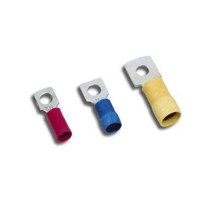 MECATRACTION S double crimp Insulated Spade Connector, Solder Pin