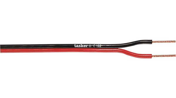 Tasker C102 Series 2 Core Speaker Cable, 100 m, Red