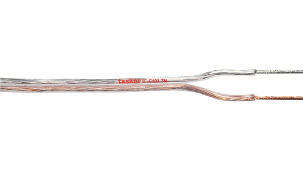 Tasker 2 Core Audio Cable, 100 m, Transparent