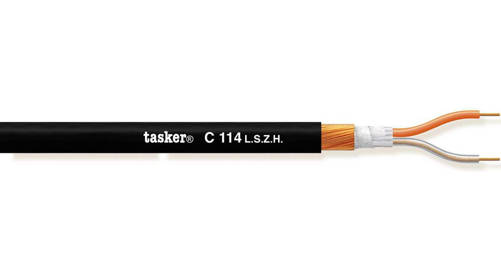 Tasker 2 Core, 0.25 mm² CSA, 1.5 mm OD, 100 m, Black
