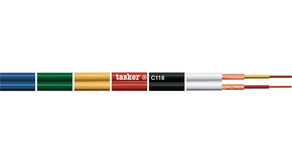 Tasker 2 Core, 2 x 0.14 mm² CSA, 1.4 mm OD, 100 m, Black