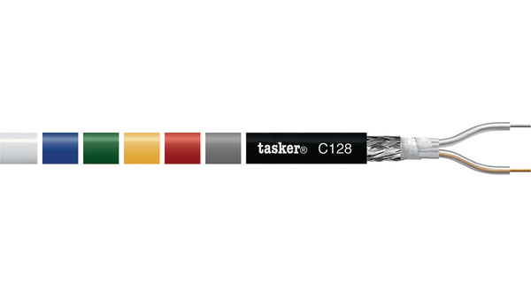 Tasker 2 Core, 0.35 mm² CSA, 6.3 mm OD, 100 m, Black