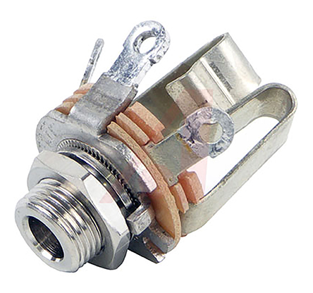 Switchcraft Jack Connector 5.34 mm Chassis Mount, Panel Mount Male 3 Stereo, 1A