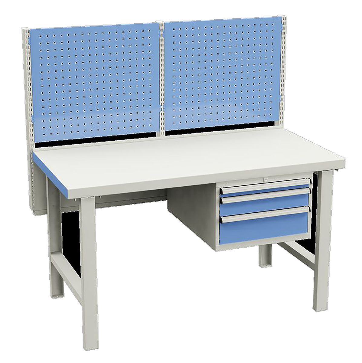 Treston C13041313 Aluminium Workbench Adjustable Height, 750 mm x 1500mm x 1000 mm