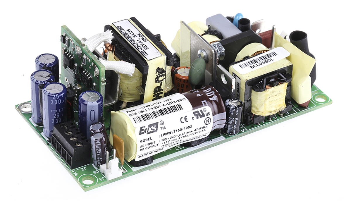 EOS Switching Power Supply, LFMWLT150-1002, 15V dc, 6.67A, 150W, 1 Output, 120 → 390 V dc, 90 → 264 V ac