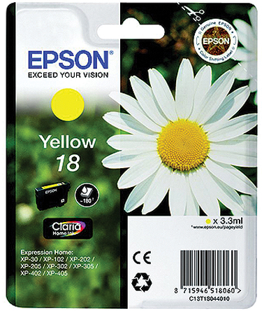 Epson 18 Yellow Ink Cartridge