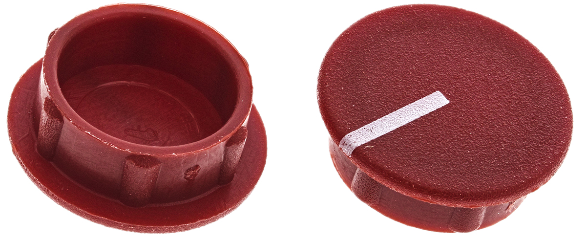Sifam 15.5 mm Knob Diameter Red Potentiometer Knob Cap for 6 mm Shaft Axial, C151-RED