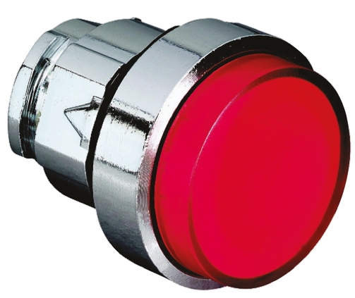 Schneider Electric Harmony XB4 Series, Red Push Button Head, Spring Return, 22mm Cutout