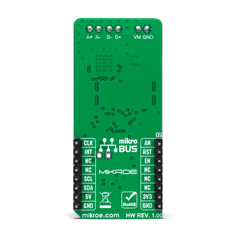mikroe-5040 MikroElektronika Multi Stepper Click - TB62261 Stepper Motor Driver for TB62261FTG for Stepper Motor