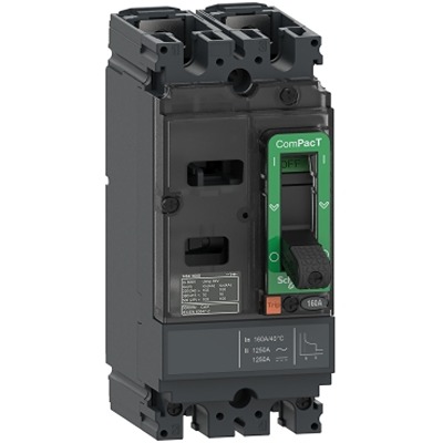 Schneider Electric ComPact NSX Electronic Circuit Breaker 125A 690 V ac, 500V dc, 2 channels, Fixed Thermomagnetic
