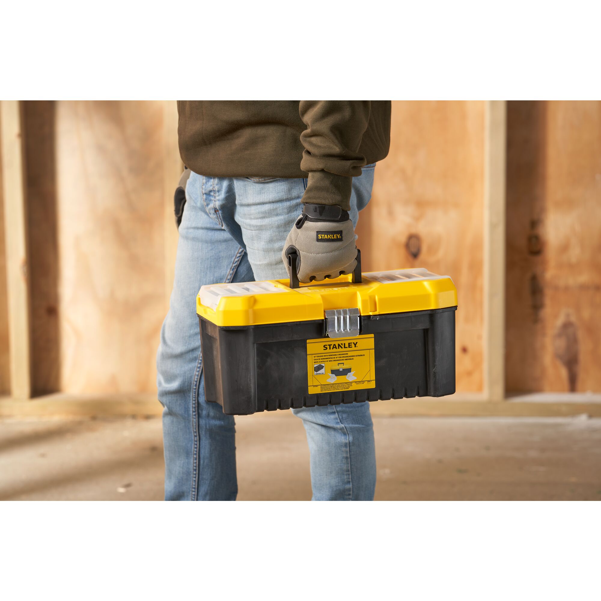 Stanley 0 drawers  Plastic Tool Box, 415 x 217 x 200mm