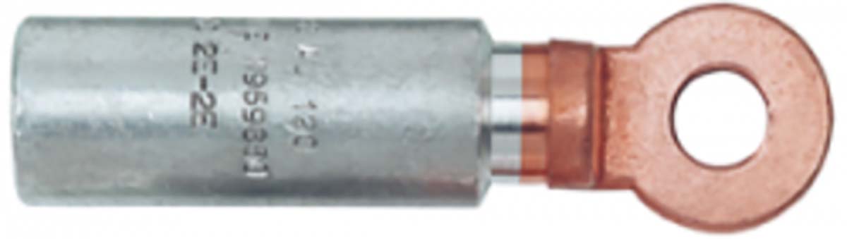 c1au50 MECATRACTION, C-AU Uninsulated Ring Terminal, M12 Stud Size 1 AWG Wire Size