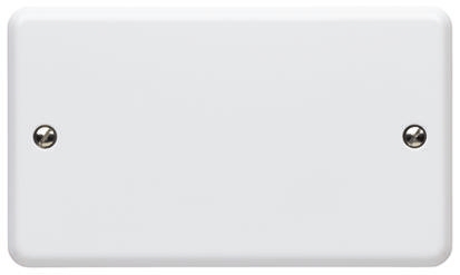 MK Electric White 2 Gang Blanking Plate