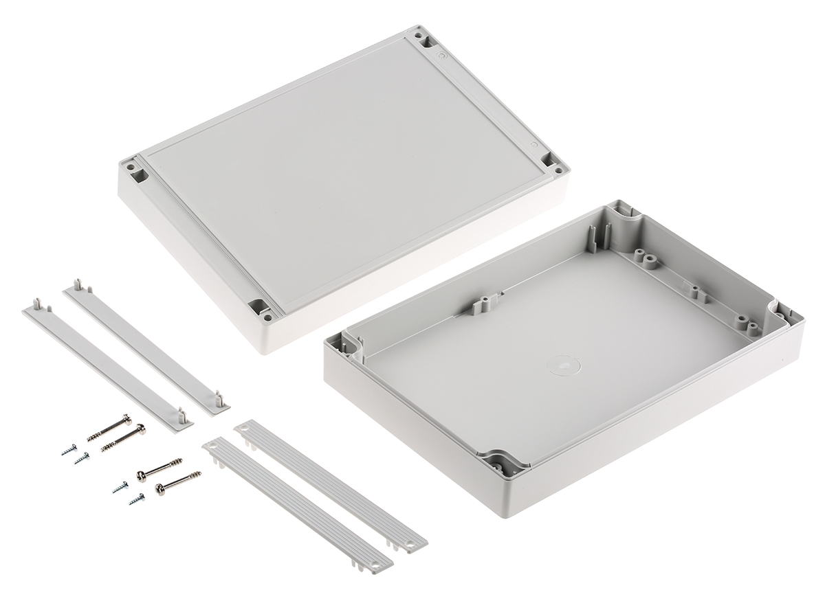 OKW Robust-Box Series Grey ABS Enclosure, IP66 60 mm, 240 mm, 160 mm
