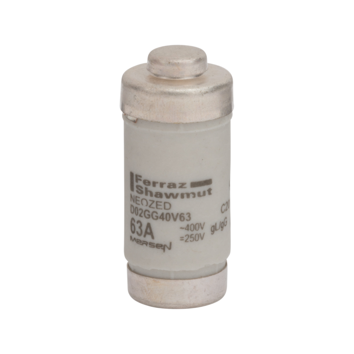 Mersen 63A D02 Neozed Fuse, 400V ac