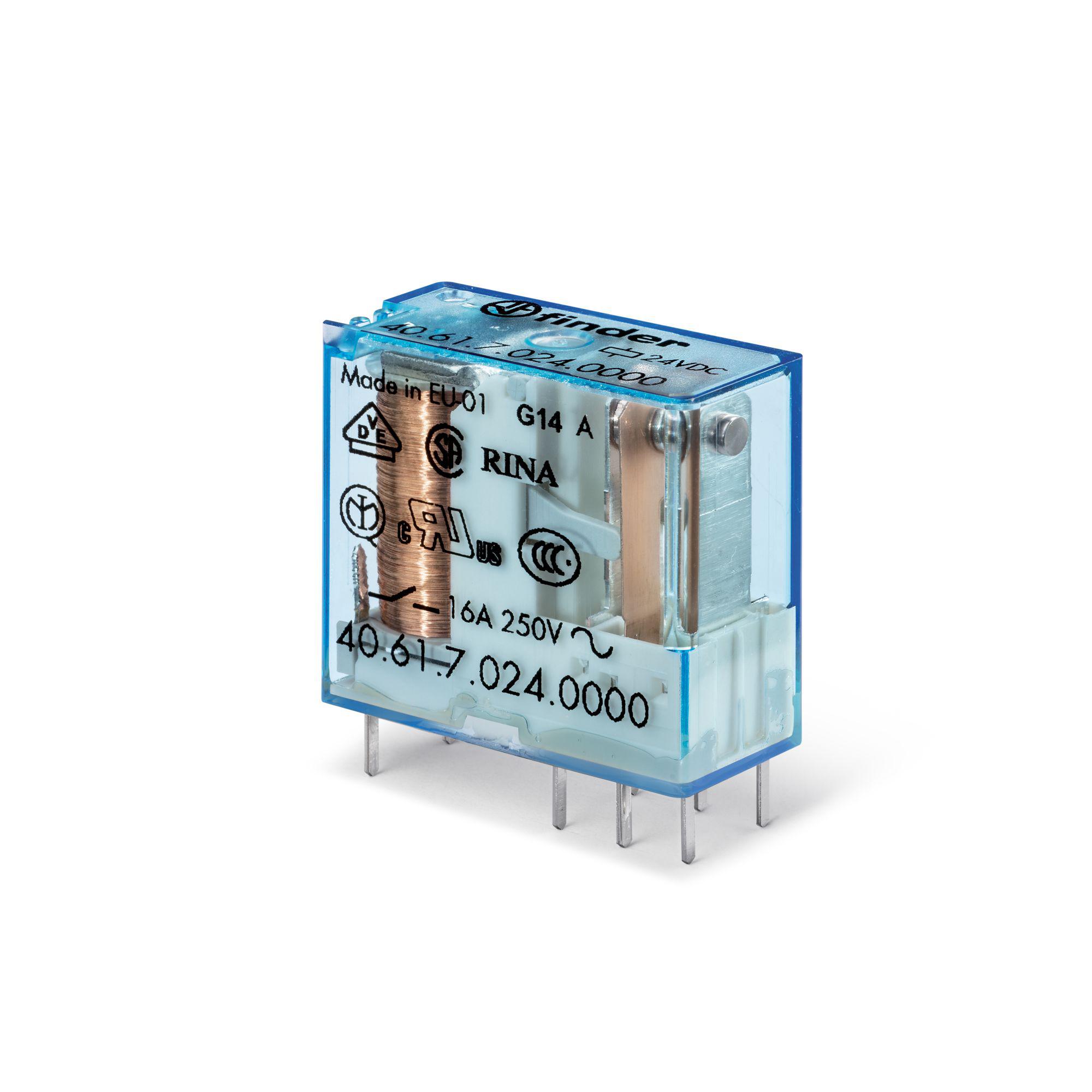 Finder PCB Mount Power Relay Module, 21V dc Coil, 16A Switching Current, SPDT