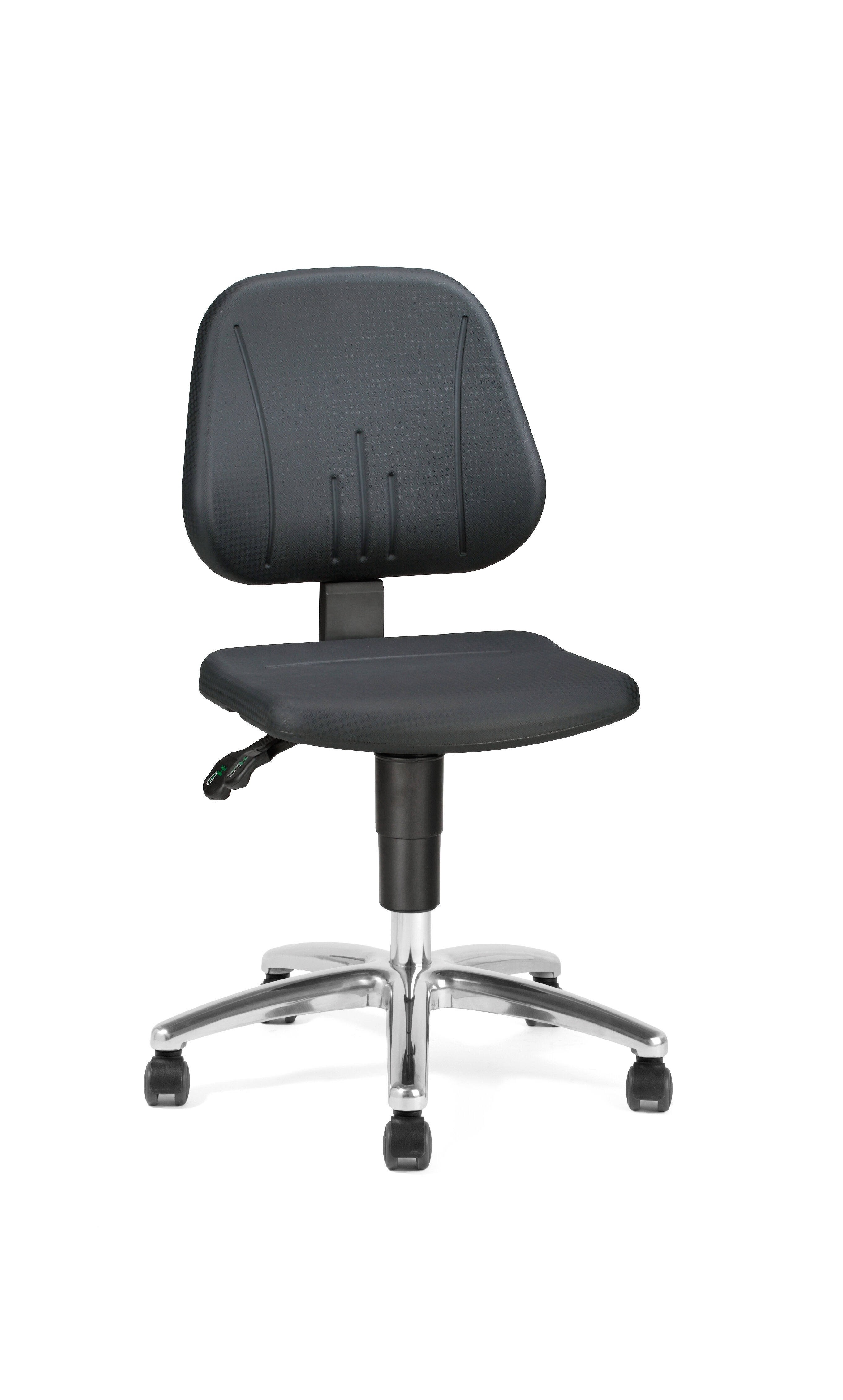 Treston Black Plastic Desk Chair, 120 kg Weight Capacity
