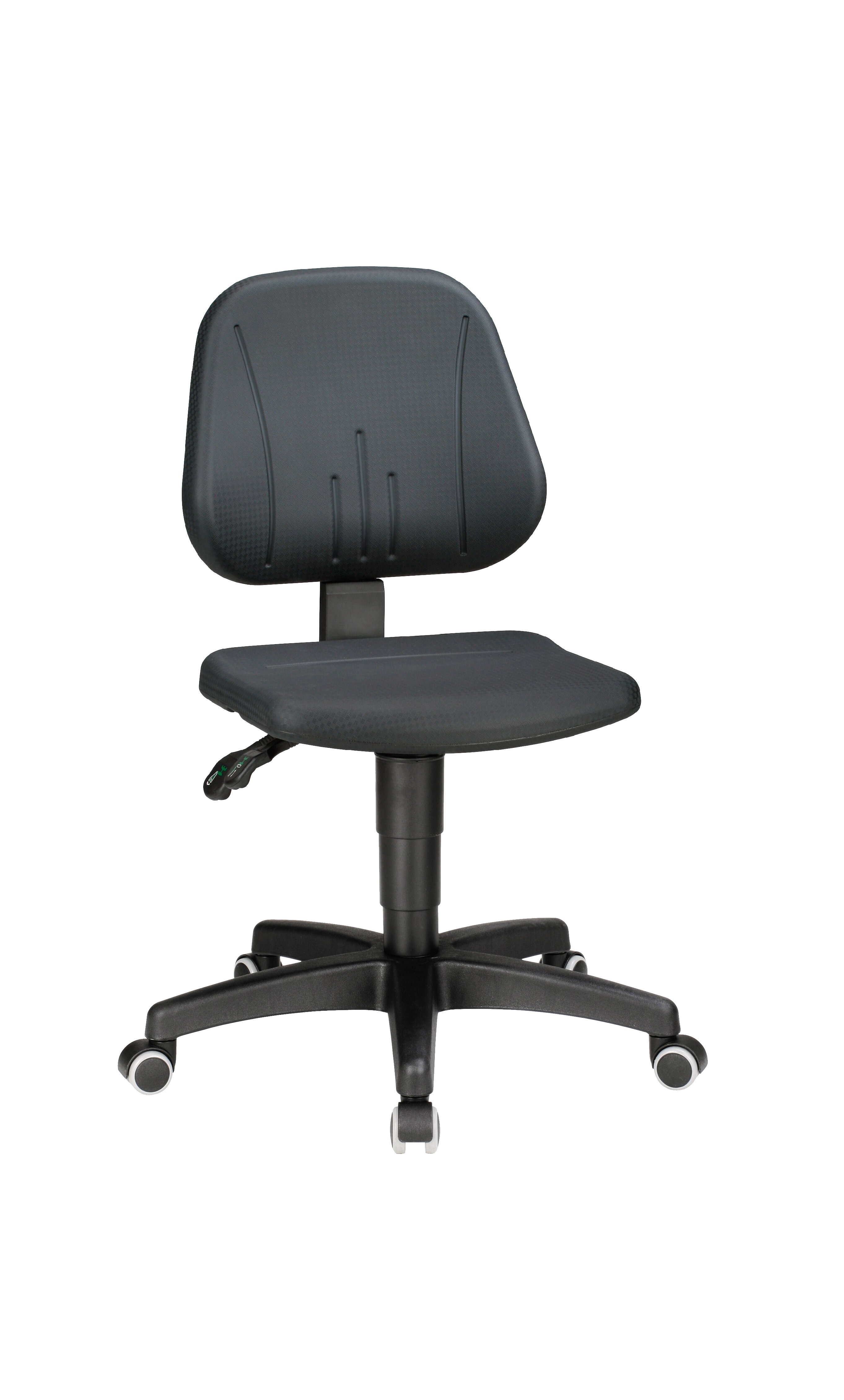 Treston Black Plastic Desk Chair, 120 kg Weight Capacity