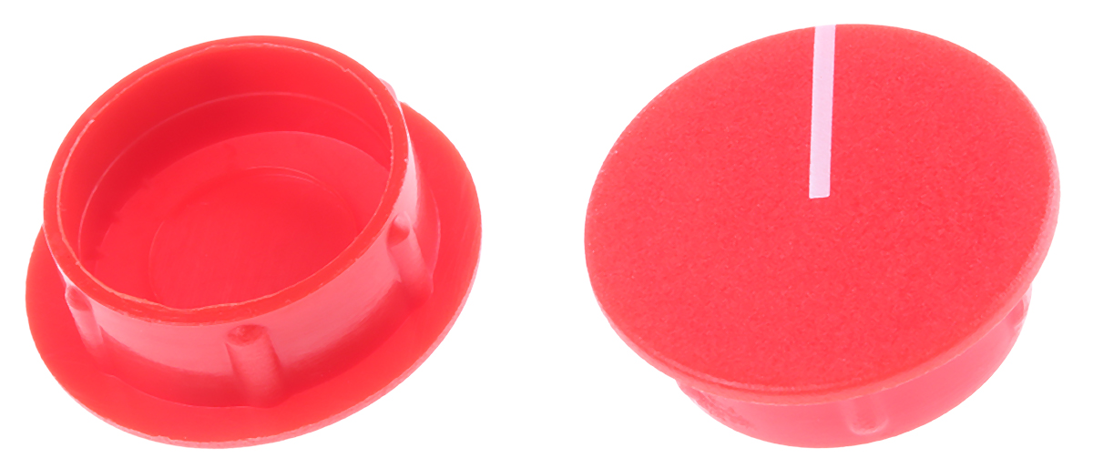 Sifam 21.5 mm Knob Diameter Red Potentiometer Knob Cap for 6 mm Shaft Axial, C211-RED