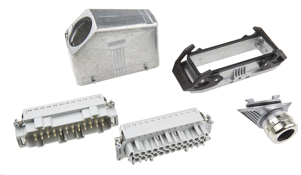 Phoenix Contact Connector Set, 24 Way, 16A, Female, Male, HC, 500 V