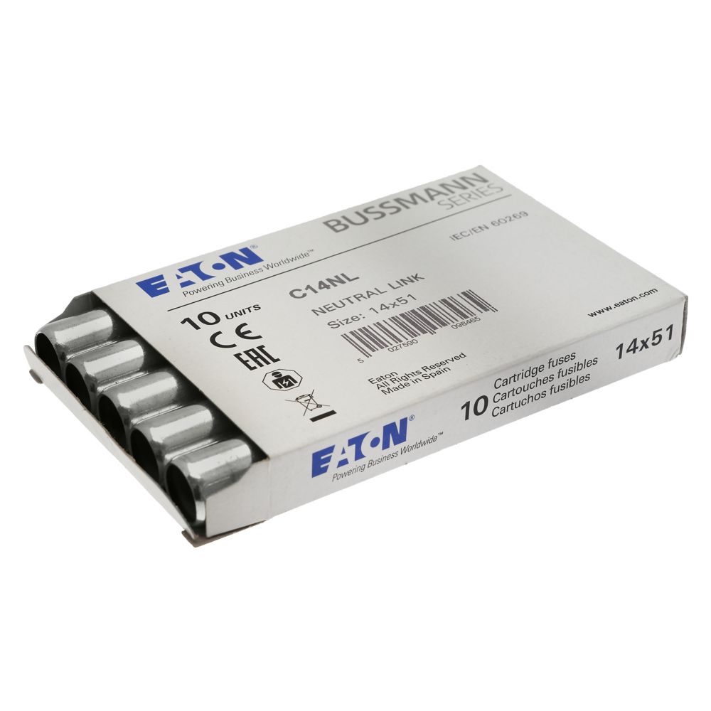 c22nl Eaton 125 A Neutral Link for Cartridge Fuses, 22 mm x 58 mm