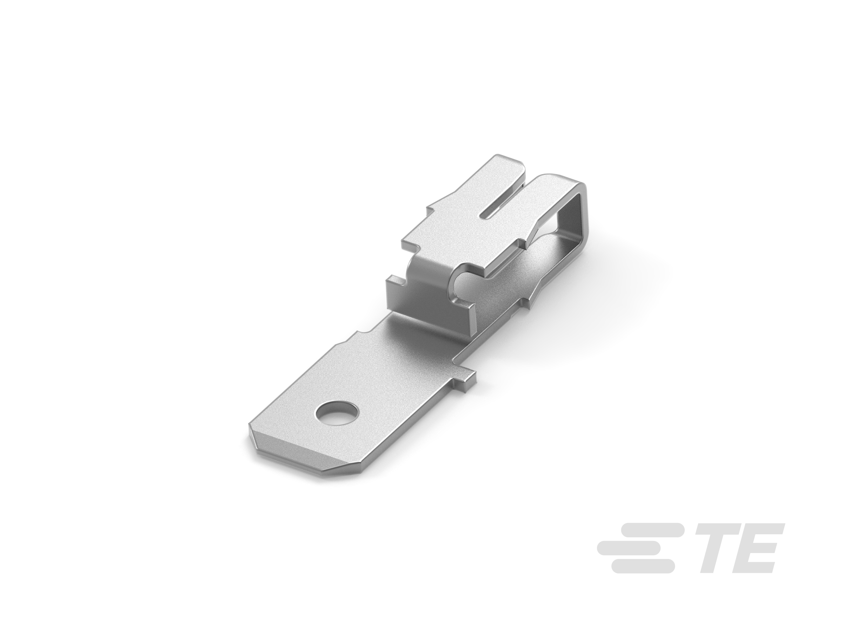 TE Connectivity 2825386 Uninsulated Crimp Ring Terminal, 21AWG to 19AWG, Silver