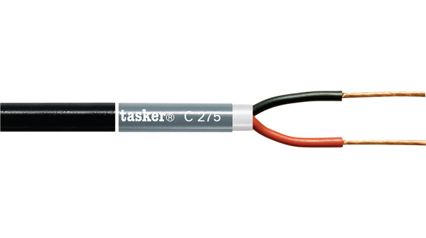Tasker C275 Series 2 Core Speaker Cable, 100 m, Black