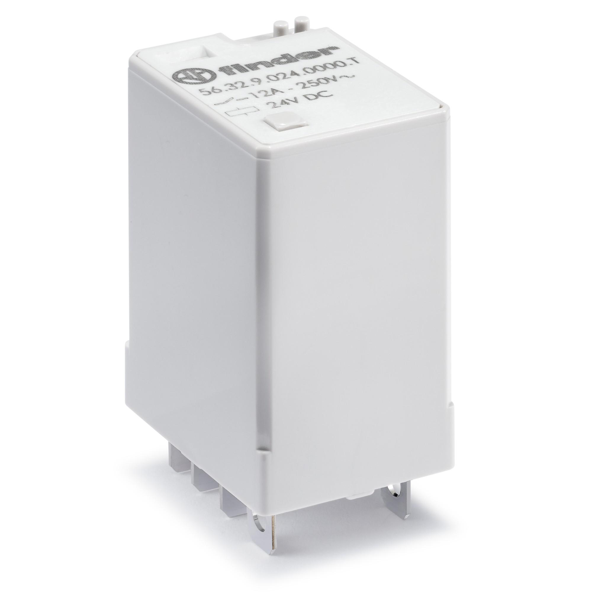 Finder Plug-In Mount Power Relay Module, 24V dc Coil, 12A Switching Current