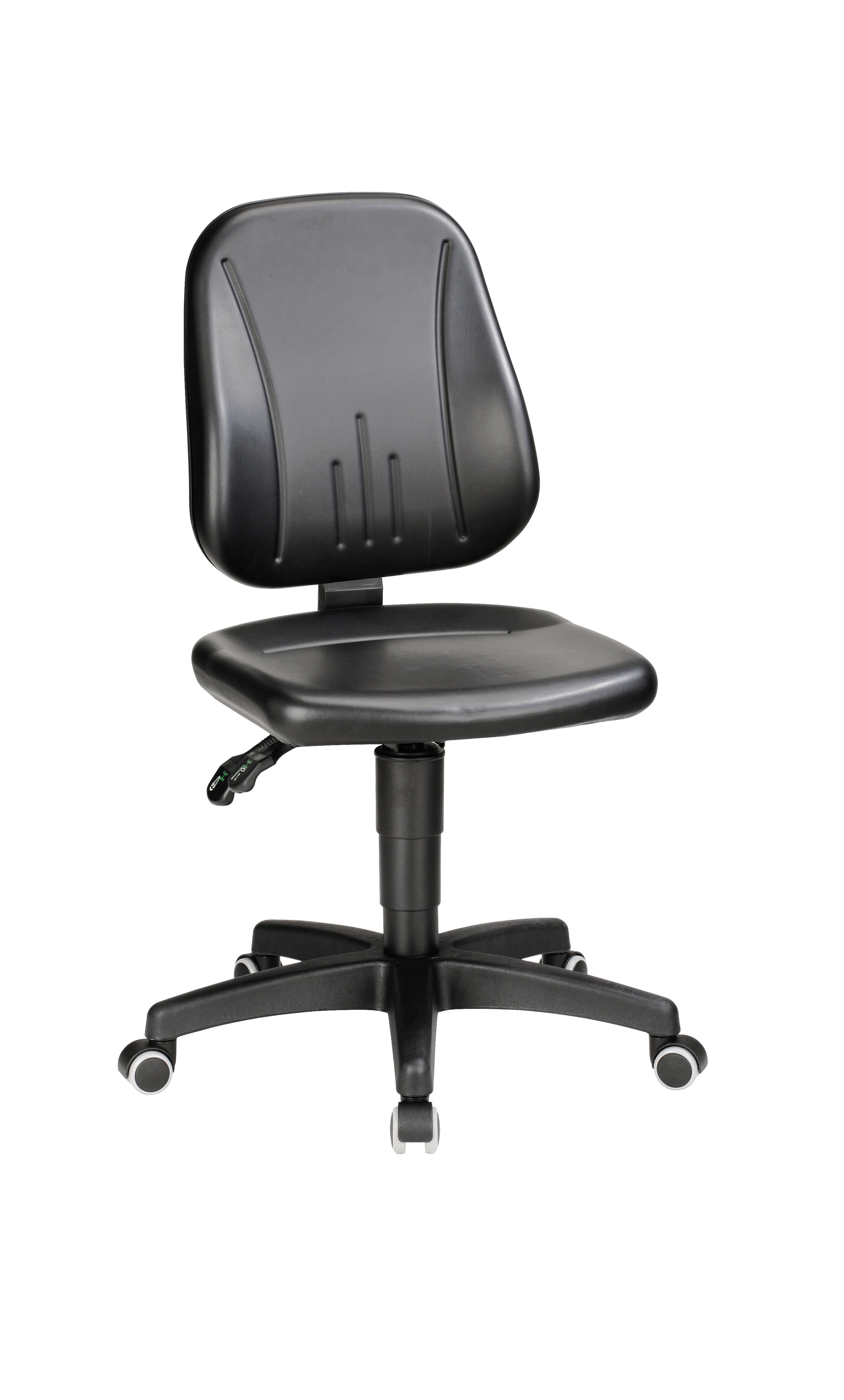 Treston Black Leather Desk Chair, 120 kg Weight Capacity