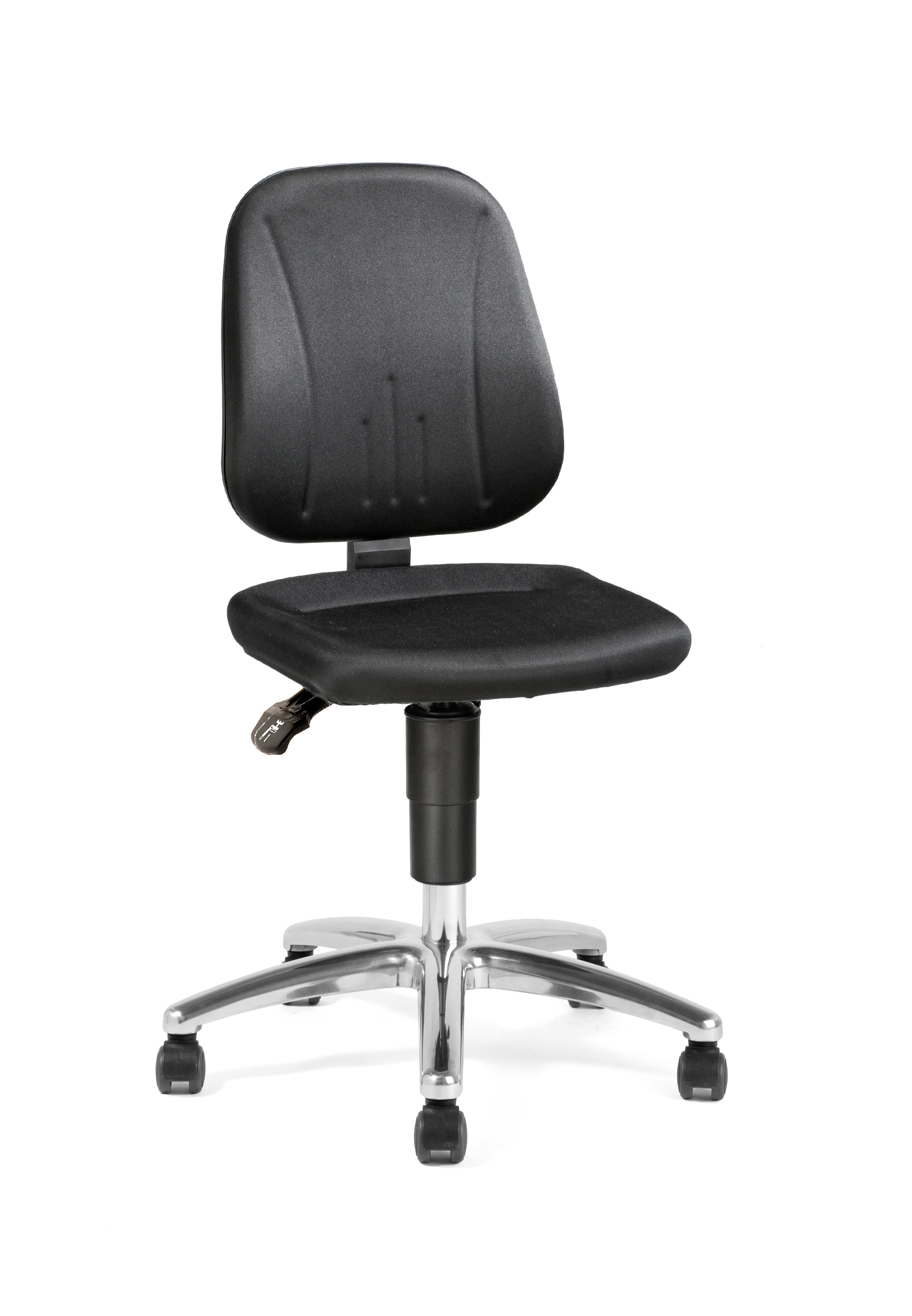 Treston Black Fabric Desk Chair, 120 kg Weight Capacity