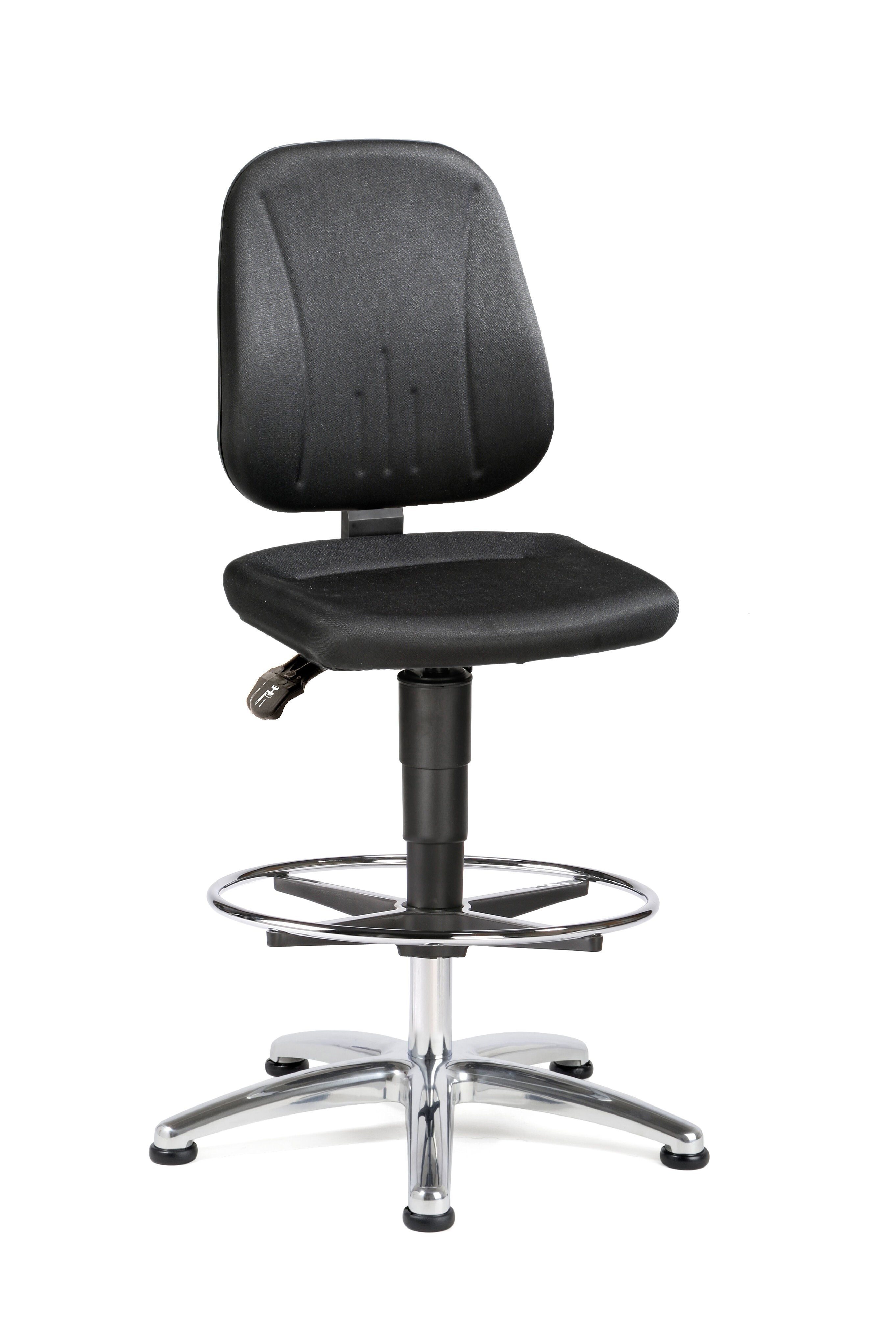 Treston Black Fabric Desk Chair, 120 kg Weight Capacity