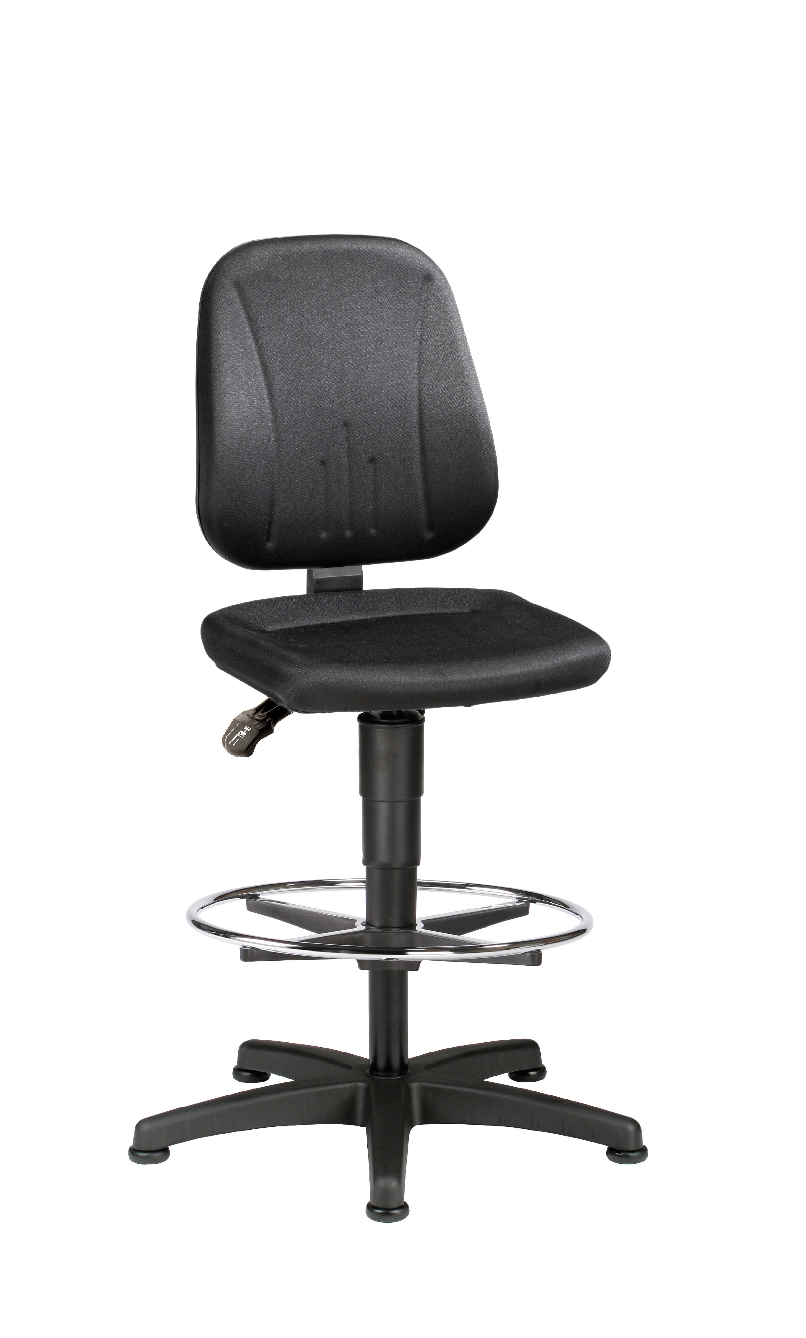 Treston Black Fabric Desk Chair, 120 kg Weight Capacity