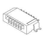 Molex, 52852, 52852-0472 1mm Pitch 4 Way Right Angle FPC Connector, Bottom