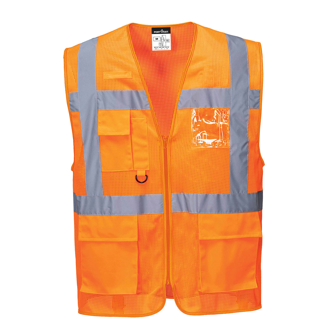 Portwest Orange Hi Vis Vest 100% Polyester Mesh, M