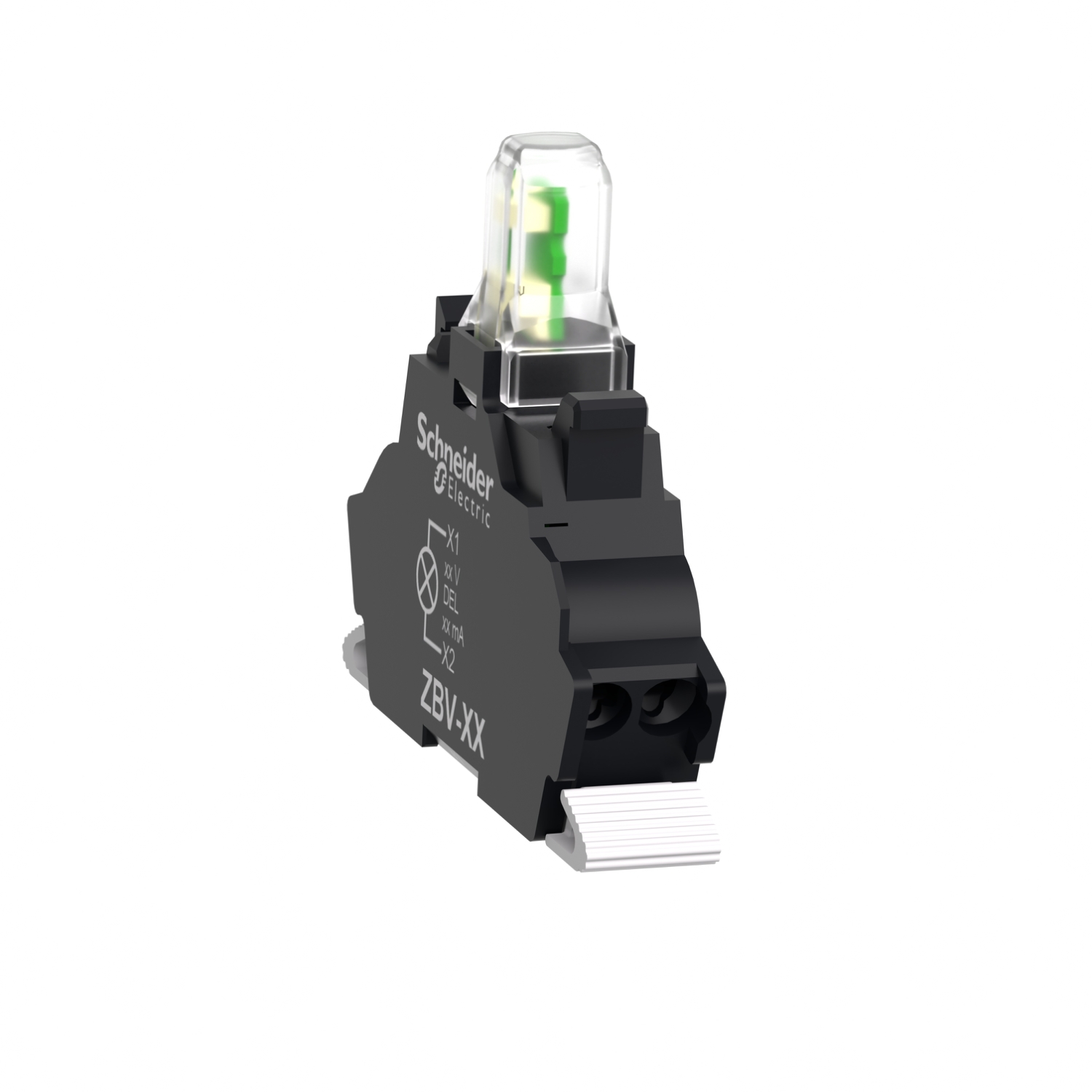 zbvb15 Schneider Electric Harmony XB Light Block LED White 24 V ac/dc Screw terminal