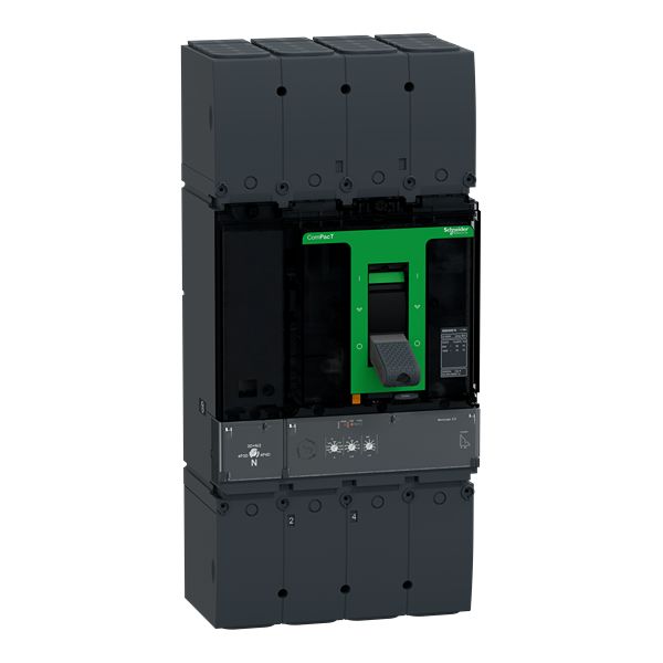 Schneider Electric, ComPact New Generation, ComPacT NSX Molded Case Circuit Breaker 4-Pole 400A, Fixed