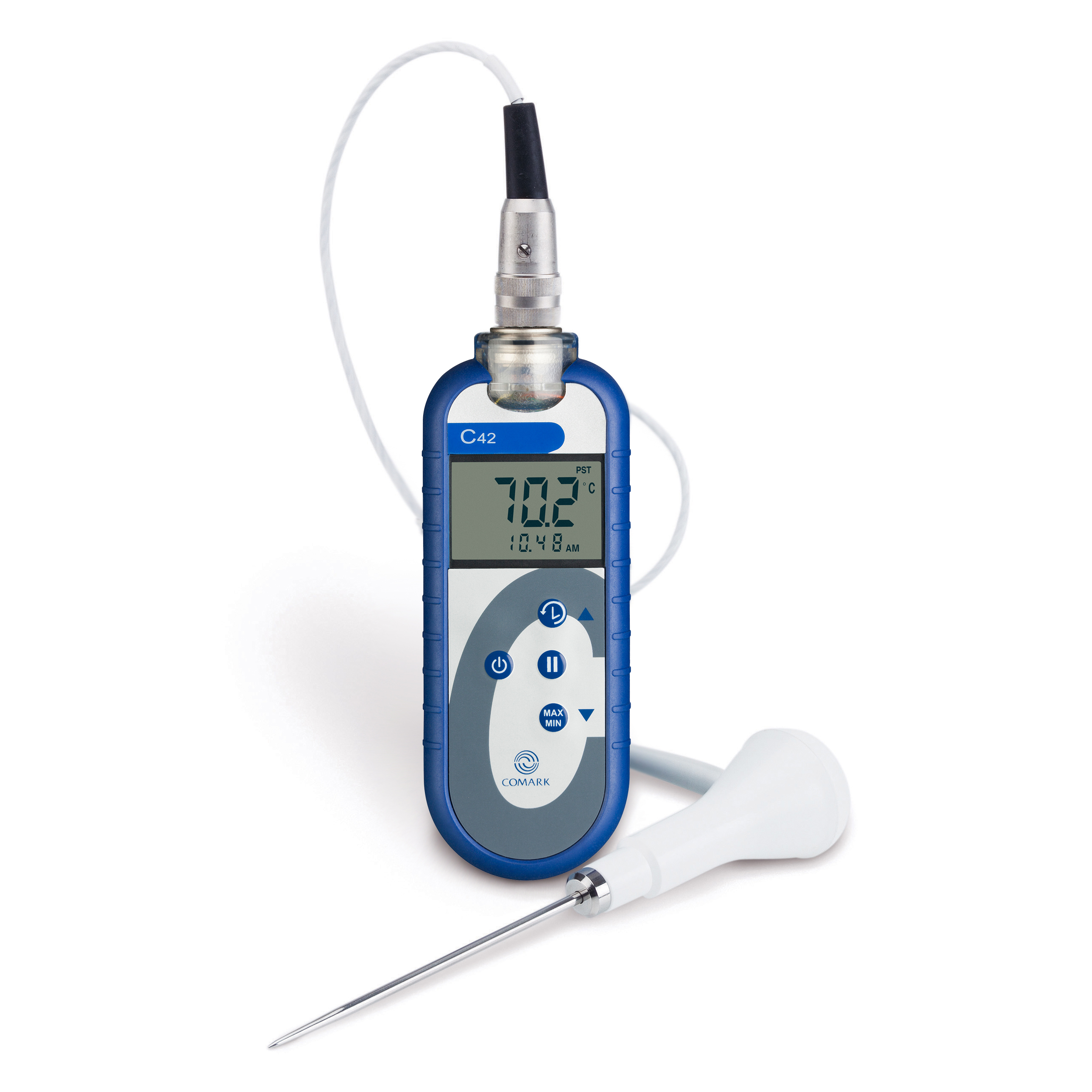 Comark C42/FKit Thermocouple Digital Thermometer, Type T Probe, 150 °C Max, ±0.2°C Accuracy - RSCAL