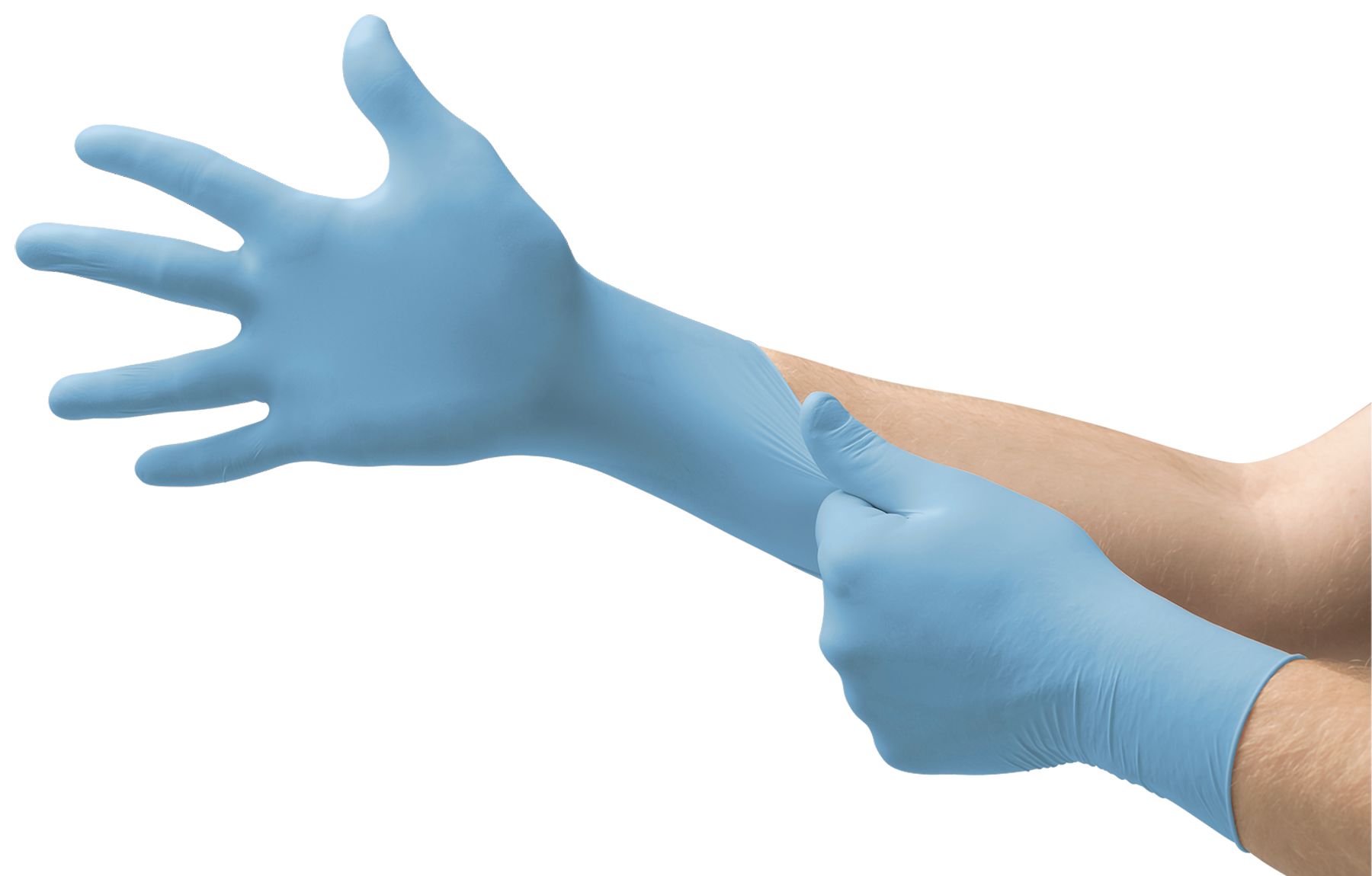 Ansell VersaTouch 92-471 Blue Nitrile Food Industry Work Gloves, Size 8.5-9 L